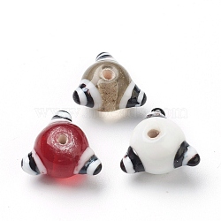 Handmade Bumpy Lampwork Beads, Irregular, Eye, Colorful, 15.5~16x15.5~16x15.5~16mm, Hole: 2mm, about 40pcs/strand, 14.57''(37cm)(LAMP-J092-07B)