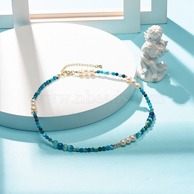 Natural Pearl Beaded Necklace(NJEW-JN03765-01)-2