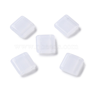 Ghost White Square Acrylic Slide Charms