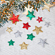 Супернаходки 120шт. 12 стиль Рождественская звезда из нетканого материала орнамент аксессуары(DIY-FH0005-71)-5
