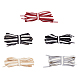 5 Pairs 5 Colors Two Tone Flat Polyester Braided Shoelaces(DIY-FH0005-41A-02)-1