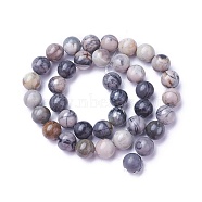 Natural Polychrome Jasper/Picasso Stone/Picasso Jasper Beads Strands, Round, 10mm, Hole: 1mm, about 38pcs/strand, 15.5 inch(39.5cm)(G-P424-C-10mm)