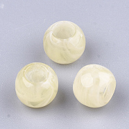 Acrylic Beads, Imitation Gemstone Style, Rondelle, PapayaWhip, 11.5x9.5mm, Hole: 5.5mm, about 760pcs/500g(OACR-Q173-01H)