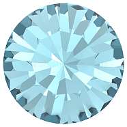 Preciosa&reg MAXIMA Crystal Round Stones, Czech Crystal, Dura Foiling, Round(431 11 615 Chaton), 60010 Aqua Bohemica, SS6/PP13(1.9~2.1mm)(Y-PRC-RBSS6-60010)