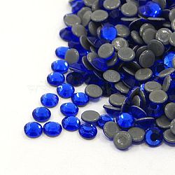 Glass Hotfix Rhinestone, Grade AA, Flat Back & Faceted, Half Round, Cobalt, SS30, 6.3~6.5mm, about 288pcs/bag(RGLA-A019-SS30-369)