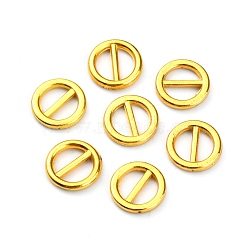 Alloy Slide Buckles, Flat Round, Golden, 8x1mm(DIY-WH0304-291G)