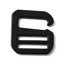 Zinc Alloy Adjustable Buckles, for Bag Buckle Accessories Makings, 9-shaped, Electrophoresis Black, 3.8x3.6x0.3cm, Hole: 24.5x3.5mm, Inner Diameter: 2.45x0.9cm(FIND-WH0050-67EB)