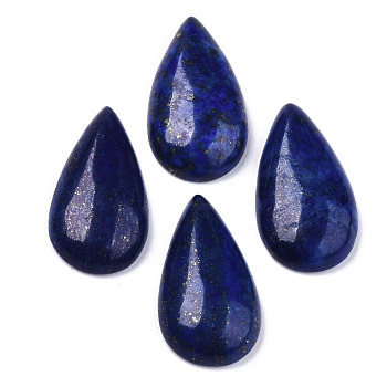 Natural Lapis Lazuli Cabochons, Teardrop, 28~29x15~17x6~9mm