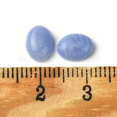 Synthetic Blue Lace Agate Cabochons(G-A094-01B-40)-3