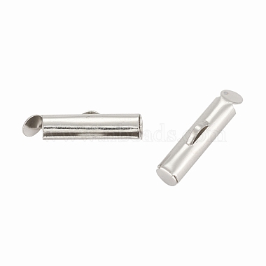 Iron Slide On End Clasp Tubes(X-IFIN-R212-1.6cm-P)-2