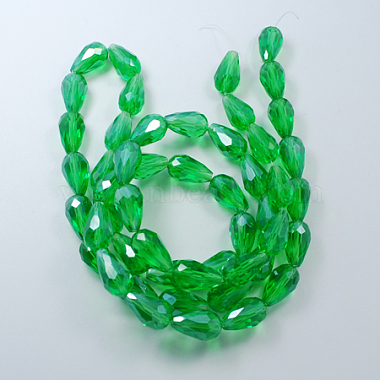 Electroplate Glass Beads Strands(X-EGLA-R008-15x10mm-3)-2