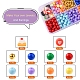 600Pcs 10 Colors Round Imitation Gemstone Acrylic Beads(OACR-YW0001-93)-2