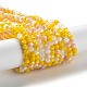 perles de verre brins(EGLA-A034-M4mm-21)-2