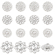 24Pcs 4 Styles 1-Hole Alloy Rhinestone Shank Buttons(BUTT-GA0001-18)-1