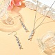 DNA Double Helix Alloy Pendant Necklaces & Danhle Earrings Jewelry Sets(SJEW-JS01279)-2