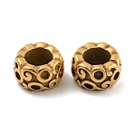 Ion Plating(IP) 304 Stainless Steel Beads, Column, Golden, 15x8mm, Hole: 8mm(STAS-F243-14G)