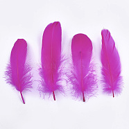 Goose Feather Costume Accessories, Dyed, Magenta, 135~165x38~48mm, about 500pcs/bag(FIND-T037-04E)