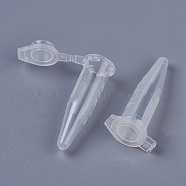 Transparent Disposable Plastic Centrifuge Tube, with Cap, Lab Supplies, Clear, 31.5x15mm, Capacity: 0.5ml(0.01 fl. oz)(CON-WH0048-02A)