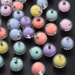 Transparent Acrylic Beads, Bead in Bead, Round, Mixed Color, 11.5x11mm, Hole: 2mm, about 520pcs/500g(TACR-S152-16A)