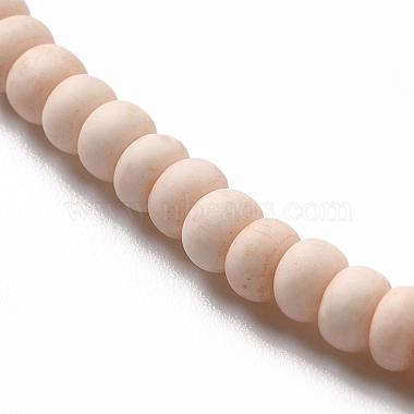 Perles de porcelaine givrées faites à la main(PORC-E017-01D)-3