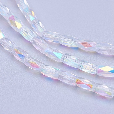 Chapelets de perles en verre transparent électrolytique(EGLA-E046-C01)-3