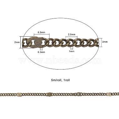 Brass Coated Iron Cable Chains(CH-CJ0001-05AB)-2