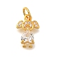 Rack Plating Brass Micro Pave Cubic Zirconia Charms(KK-I716-24G-01)-1