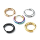 5 par 5 colores 304 pendientes de aro huggie de acero inoxidable(EJEW-YW0001-06)-2