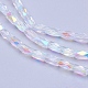 Electroplate Transparent Glass Beads Strands(EGLA-E046-C01)-3