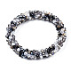 Bracelet extensible au crochet en perles de verre(X-BJEW-T016-09A)-1