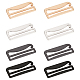 8Pcs 4 Colors Zinc Alloy Underwear Strap Buckles(FIND-OC0003-08D)-1