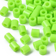 5mm Melty Beads PE Fuse Beads, Tube, Green Yellow, 5x5mm, Hole: 3mm(X-DIY-R013-48)