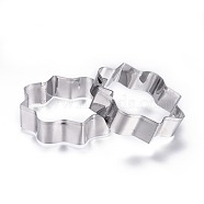 304 Stainless Steel Cookie Cutters, Cookies Moulds, DIY Biscuit Baking Tool, Stainless Steel Color, 76x76mm(DIY-E012-42)