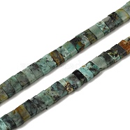 Natural African Turquoise (Jasper) Beads Strands, 2-Hole, Rectangle, 2.5~3x5x2.5mm, Hole: 0.8mm, about 138~140pcs/strand, 15.28''~15.31''(38.8~38.9cm)(G-Z045-A10-01)