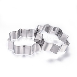 Tarnish Resistant 304 Stainless Steel Cookie Cutters, Cookies Moulds, DIY Biscuit Baking Tool, Stainless Steel Color, 76x76mm(DIY-E012-42)