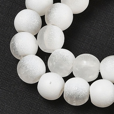 Frosted Crackle Glass Beads Strands(GLAA-U001-6mm-M07)-2