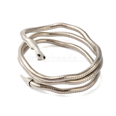 bracelets réglables en forme de serpent en fer(BJEW-U004-03A-P)-2