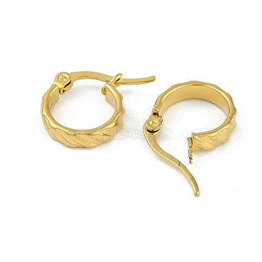 PVD Vacuum Plating 202 Stainless Steel Hoop Earrings(EJEW-H003-48G)-2