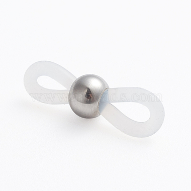 Stainless Steel Color White Synthetic Rubber EyeGlass Holders