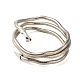 bracelets réglables en forme de serpent en fer(BJEW-U004-03A-P)-2