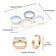 4 Stück 4 Farben 201 Edelstahl-Glattband-Fingerringe für Frauen(RJEW-YW0001-03)-4