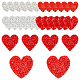 26Pcs 6 Style Heart Hotfix Rhinestone(AJEW-FG0002-25)-1
