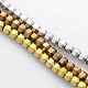 Electroplate Non-magnetic Synthetic Hematite Beads Strands(G-J215-M)-1