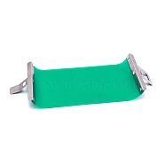 Silicone Heat Transfer Printing Cup Clasp, with Stainless Steel Findings, Sea Green, 24x11x4.6~5.6cm(TOOL-WH0129-91B)