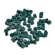 Sealing Wax Particles, for Retro Seal Stamp, Heart, Teal, 7.3x8.6x5mm, about 110~120pcs/bag(DIY-K019-16)