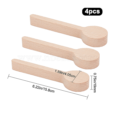4Pcs Beechwood Spoon Mold(DIY-GF0005-09)-2