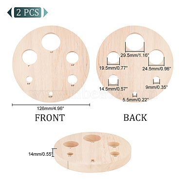 outil d'insertion d'oeil de sécurité en bois pour la fabrication de jouets(DIY-WH0033-26D)-2