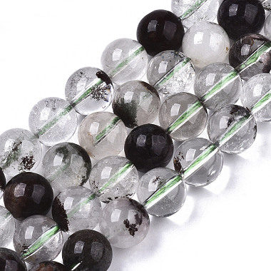 Round Lodolite Quartz Beads