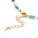 Brass Enamel Evil Eye Link Chain Necklaces(NJEW-JN03370)-3