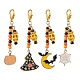 Décorations de pendentif en émail d'alliage de thème d'halloween(HJEW-MZ00060)-1